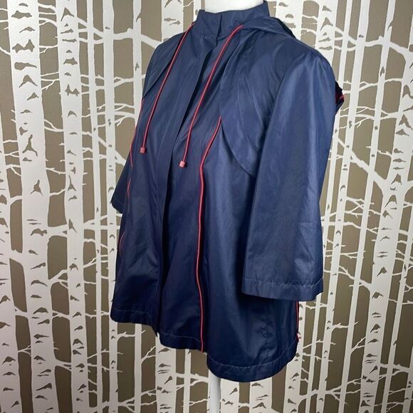 Vintage Circa 1999 Tommy Hilfiger Cropped Sleeve Windbreaker sz S - Picture 6 of 11